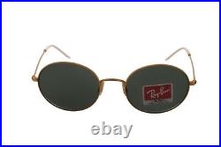 Rayban Lunettes de Soleil Ovale Métal RB3594 901371 Mat Or G15 Vert Verres