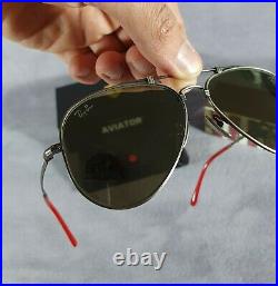 °Scarce sunglasses Ray-Ban x Ferrari Aviator titanium RB8125M Full in box