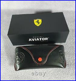 °Scarce sunglasses Ray-Ban x Ferrari Aviator titanium RB8125M Full in box