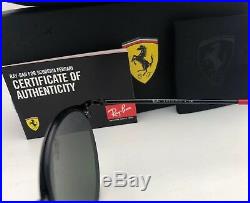 Scuderia Ferrari Ray-Ban Lunettes de Soleil RB 3602-M F022/30 Black & Rouge