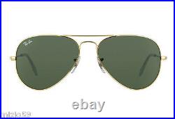 Sunglasses ray ban Aviator 3025 W3234 55-14 Small Taille Lunettes de Soleil 3234