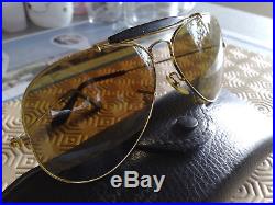 Très jolies Ray Ban B&L Aviator ODM W1661XQAS, vintage, 5814, verres Chromax