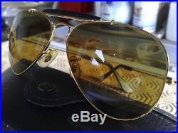 Très jolies Ray Ban B&L Aviator ODM W1661XQAS, vintage, 5814, verres Chromax