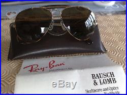 Très rares Ray Ban B&L vintage, Aviator ODM 5814, Tortuga, rares verres B15