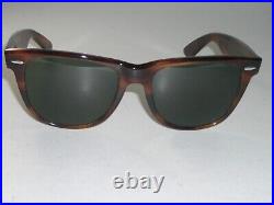 Vintage B&L RAY-BAN L1725 G15 UV Cristal Brillant Mock-Tort Wayfarer 2 Soleil