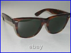 Vintage B&L RAY-BAN L1725 G15 UV Cristal Brillant Mock-Tort Wayfarer 2 Soleil