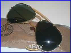 Vintage B&L Ray Ban L0216 G15 UV Lentille Verre Outdoorman Aviators Soleil