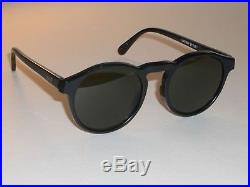 Vintage B&L Ray-Ban W0930 Noir Brillant G15 Petit Gatsby Style 1