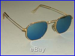 Vintage B&L ray ban Arista Bleu à Reflets Style III G15 Aviateur Soleil Neuf
