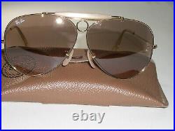 Vintage B&L ray ban Pente Flash Rose Cristal Chasse AVIATOR Lunettes de Soleil