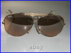 Vintage B&L ray ban Pente Flash Rose Cristal Chasse AVIATOR Lunettes de Soleil