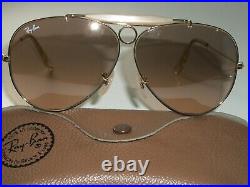 Vintage B&L ray ban Pente Flash Rose Cristal Chasse AVIATOR Lunettes de Soleil