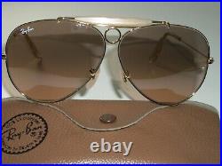 Vintage B&L ray ban Pente Flash Rose Cristal Chasse AVIATOR Lunettes de Soleil