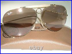 Vintage B&L ray ban Pente Flash Rose Cristal Chasse AVIATOR Lunettes de Soleil