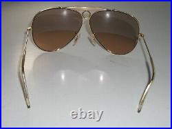 Vintage B&L ray ban Pente Flash Rose Cristal Chasse AVIATOR Lunettes de Soleil