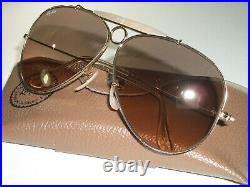 Vintage B&L ray ban Pente Flash Rose Cristal Chasse AVIATOR Lunettes de Soleil