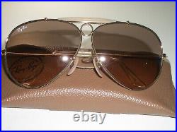 Vintage B&L ray ban Pente Flash Rose Cristal Chasse AVIATOR Lunettes de Soleil