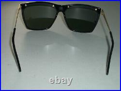 Vintage B&L ray ban W0741 Noir / Mat Or Bordure G15 UV Olympian III Soleil