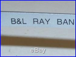 Vintage B&L ray ban W2192 Sidestreet Argent G15 UV Rectangulaire Soleil Menthe