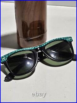 Vintage B&l Ray-ban Street Neat Wayfarer Sunglasses