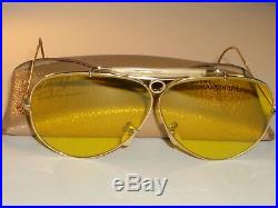Vintage Bausch & Lomb Ray Ban 1/10 12K Gf Kalichrome Chasse Aviateur Lunettes