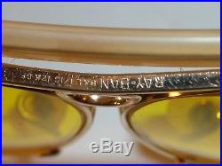 Vintage Bausch & Lomb Ray Ban 1/10 12K Gf Kalichrome Chasse Aviateur Lunettes