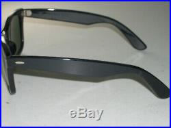 Vintage Bausch & Lomb Ray Ban W1208 Noir Ébène G15 UV Wayfarer 5022 Soleil
