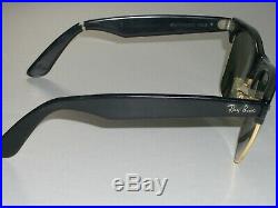 Vintage Bausch & Lomb ray ban W0534 Noir/Or G15 UV Wayfarer Max Lunettes