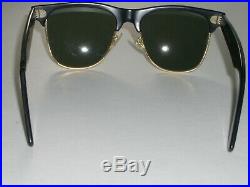 Vintage Bausch & Lomb ray ban W0534 Noir/Or G15 UV Wayfarer Max Lunettes