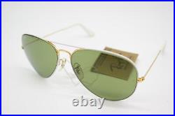 Vintage Lunettes de Soleil Ray Ban BAUSCH + LOMB or Blanc Ovale Lunettes