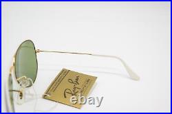 Vintage Lunettes de Soleil Ray Ban BAUSCH + LOMB or Blanc Ovale Lunettes