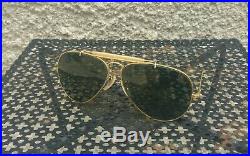 Vintage Lunettes de soleil Ray-ban B&L Aviator Outdoorsman 5814 Cables 70's