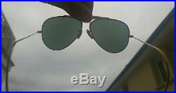 Vintage Lunettes de soleil Ray-ban B&L Aviator Outdoorsman 5814 Cables 70's