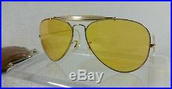 Vintage Lunettes de soleil Ray-ban B&L Outdoorsman Ambermatic 5814 1970's SUP