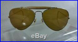 Vintage Lunettes de soleil Ray-ban B&L Outdoorsman Ambermatic 5814 1970's SUP