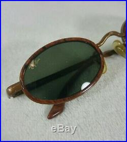 Vintage Lunettes de soleil Ray-ban B&L Sidestreet Brown W2952 G-15 Lenses 90's