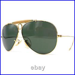 Vintage RAY-BAN SHOOTER SPORT sunglasses USA 1980's Gold Plated