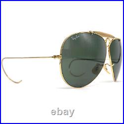 Vintage RAY-BAN SHOOTER SPORT sunglasses USA 1980's Gold Plated