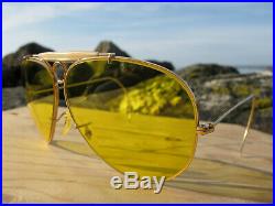 Vintage Ray-Ban B&L Kalichrome Bullet Hole Shooter Sunglasses 1960/70s