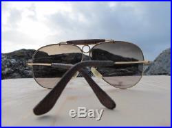 Vintage Ray Ban B&L Shooter TGM Bridle Leather Changeables Sunglasses