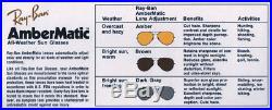 Vintage Ray Ban B&L U. S. A. All Weather Ambermatic ODM 80's Aviator Sunglasses