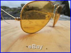 Vintage Ray Ban B&L U. S. A. Ambermatic All Weather Aviator Sunglasses