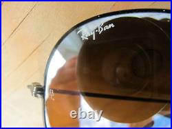 Vintage Ray Ban B&L U. S. A. B15 TGM Black Chrome Outdoorsman Aviators Sunglasses