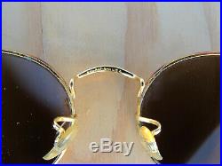 Vintage Ray Ban B&L U. S. A. John Lennon Round Metal Tortuga B15 Lenses Sunglasses