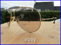 Vintage Ray Ban B&L U. S. A. Leathers Changeables Outdoorsman Aviators Sunglasses