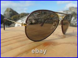 Vintage Ray Ban B&L U. S. A. Leathers Changeables circa 1980's Aviators