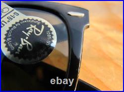 Vintage Ray Ban B&L U. S. A. N. O. S. Ebony Wayfarer L2009 G15 Lenses Sunglasses