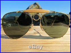 Vintage Ray Ban B&L U. S. A. Sharp Shooter G15 Lenses 80s Aviator Sunglasses