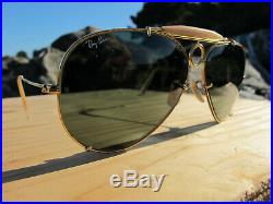 Vintage Ray Ban B&L U. S. A. Sharp Shooter G15 Lenses 80s Aviator Sunglasses