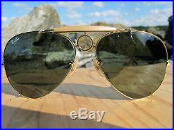 Vintage Ray Ban B&L U. S. A. Sharpshooter 1980's G15 Lenses Aviator Sunglasses